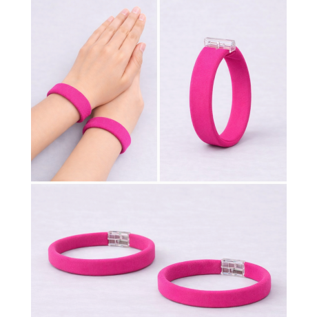 Bransoletki na ręce - NEON RÓŻ